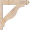 Ekena Millwork Funston Smooth Arts and Crafts Outlooker, Douglas Fir, 5 1/2"W x 24"D x 24"H OUT06X24X24FST03SDF - alternate 3